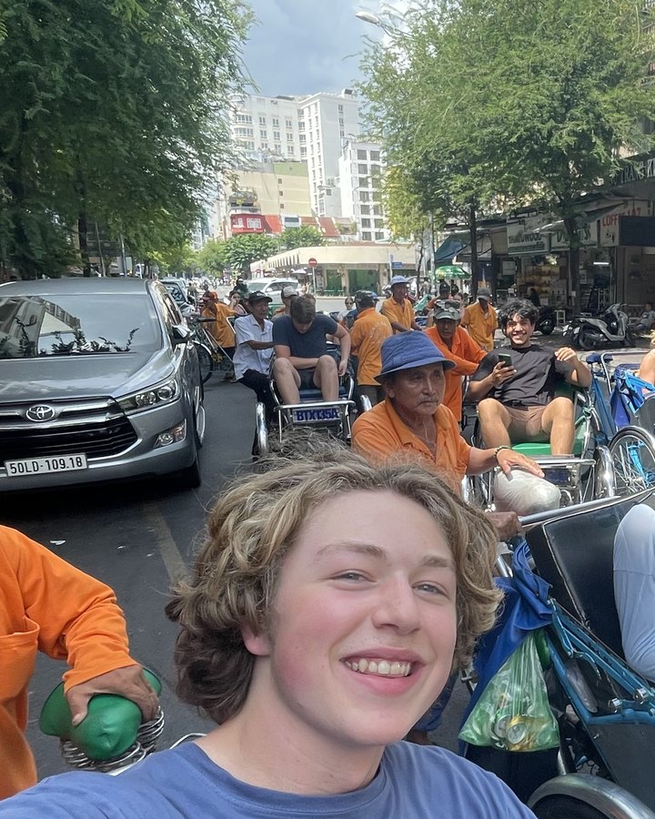 Cyclo ride in Ho Chi Minh City